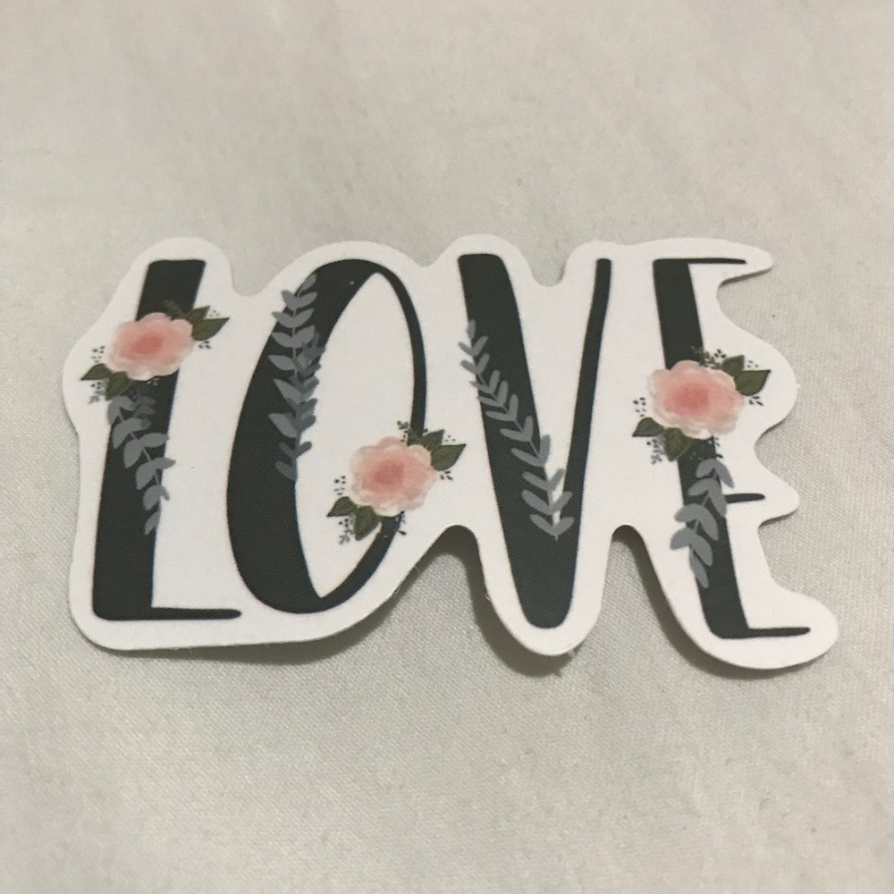 3/$15 - Love Sticker Floral